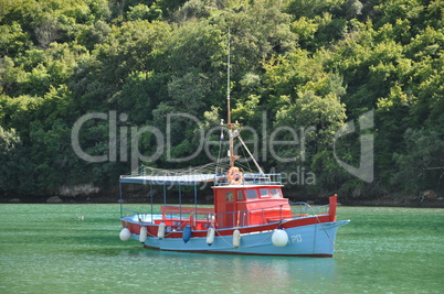 Boot im Limfjord, Kroatien