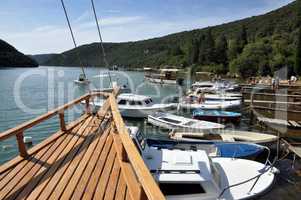 Boote im Limfjord, Kroatien