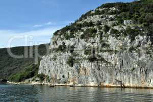 Felsen am LImfjord, Kroatien