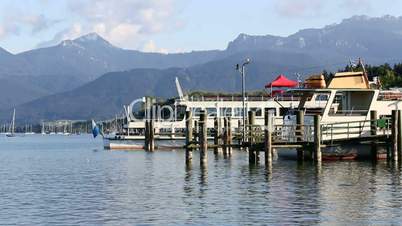 Harbour of lake Chiemsee, Bavaria