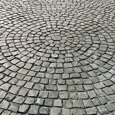 pavement of stone pavers as a background