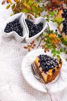 Cheesecake blueberries