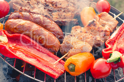 grilled sausage