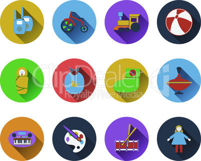 Set of baby icons