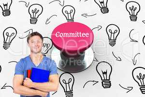 Committee against pink push button