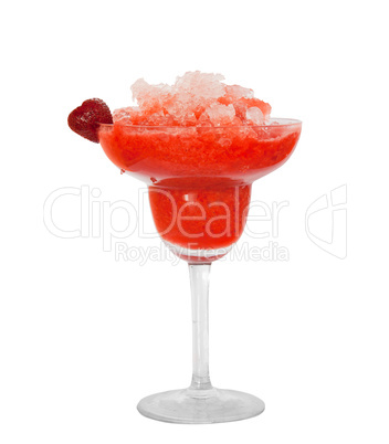 Strawberry Cocktail isolated on white background
