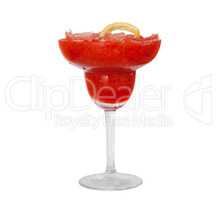 Strawberry Daiquiri Cocktail isolated on white