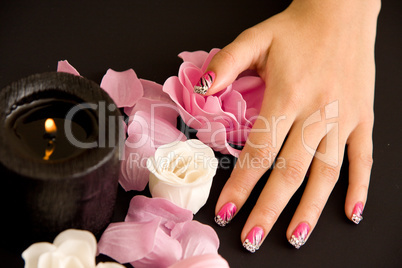 Women's manicure arranged