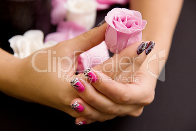 Women's manicure arranged