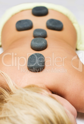 Hot volcanic stone therapy