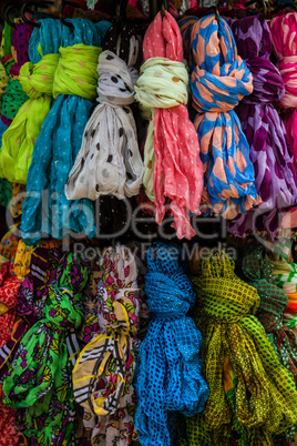 A set of colorful textile palette