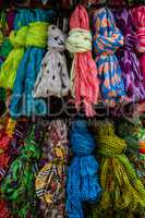 A set of colorful textile palette