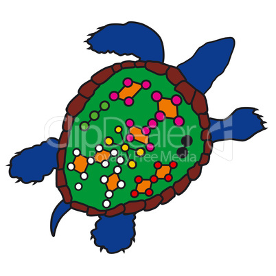 Feng Shui turtle graphic sign