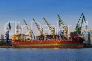 Container Ship on dock