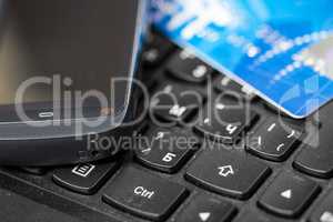Online banking with credit card