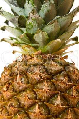 Sweet Ripe Pineapple isolated on white background