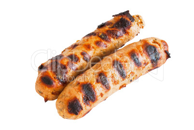 Meat products isolated over white
