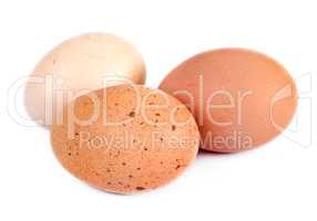 Eggs, isolated on a white background