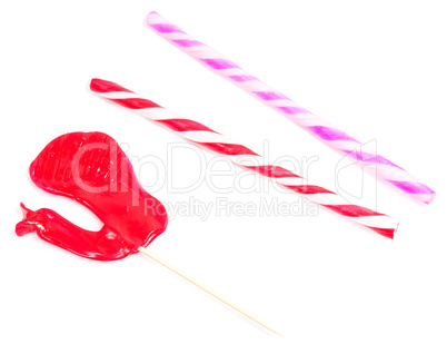 Lollipop isolated on white background