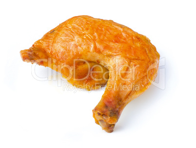 Chicken leg isolated on white with clipping path. See in path palett