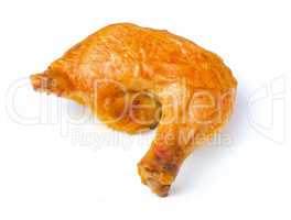 Chicken leg isolated on white with clipping path. See in path palett