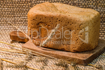 Fresh wheat bread