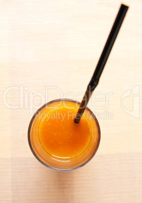 Natural juice isolated on table cover