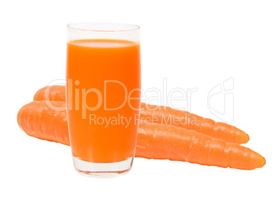 Carrot isolated with clipping path