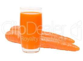 Carrot isolated with clipping path