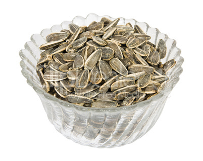Sunflower seed isolated on white background