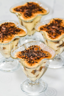 Tiramisu with chocolate