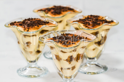 Tiramisu with chocolate