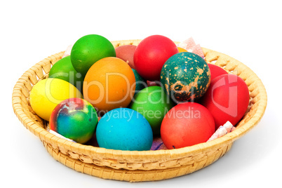 Easter eggs isolated