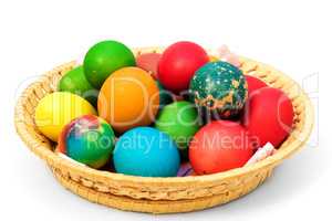 Easter eggs isolated