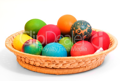 Easter eggs isolated