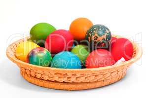 Easter eggs isolated