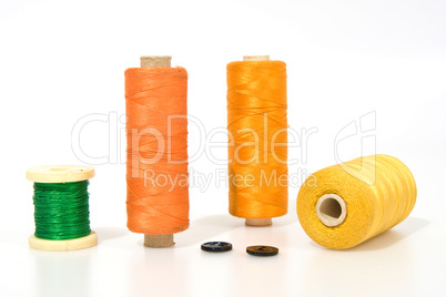 Thread isolated on a white background