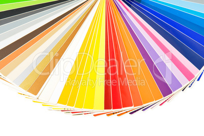 Colors palette in circle form isolated on white