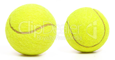 Tennis balls isolated on white