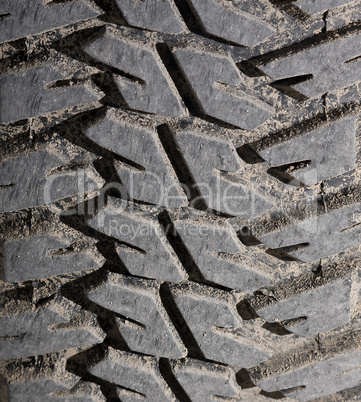 Car tire close-up