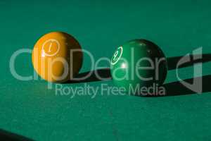 Eight balls billiards