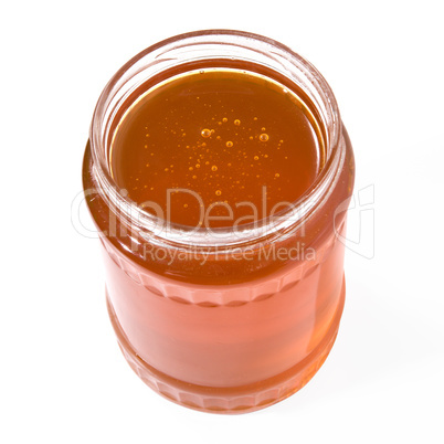 Honey jar isolated