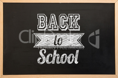 Composite image of back to school message