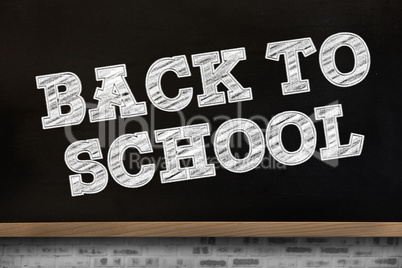 Composite image of back to school message