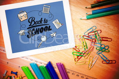 Composite image of back to school