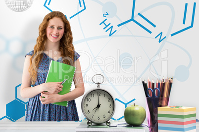 Composite image of happy student