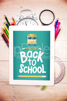 Composite image of back to school