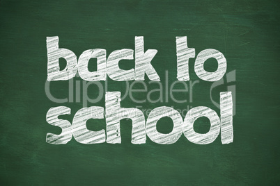 Composite image of back to school message