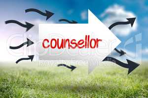 Counsellor against sunny landscape