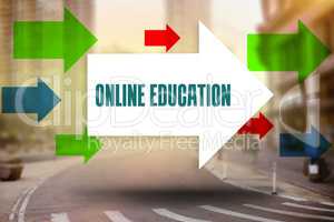 Online education against new york street